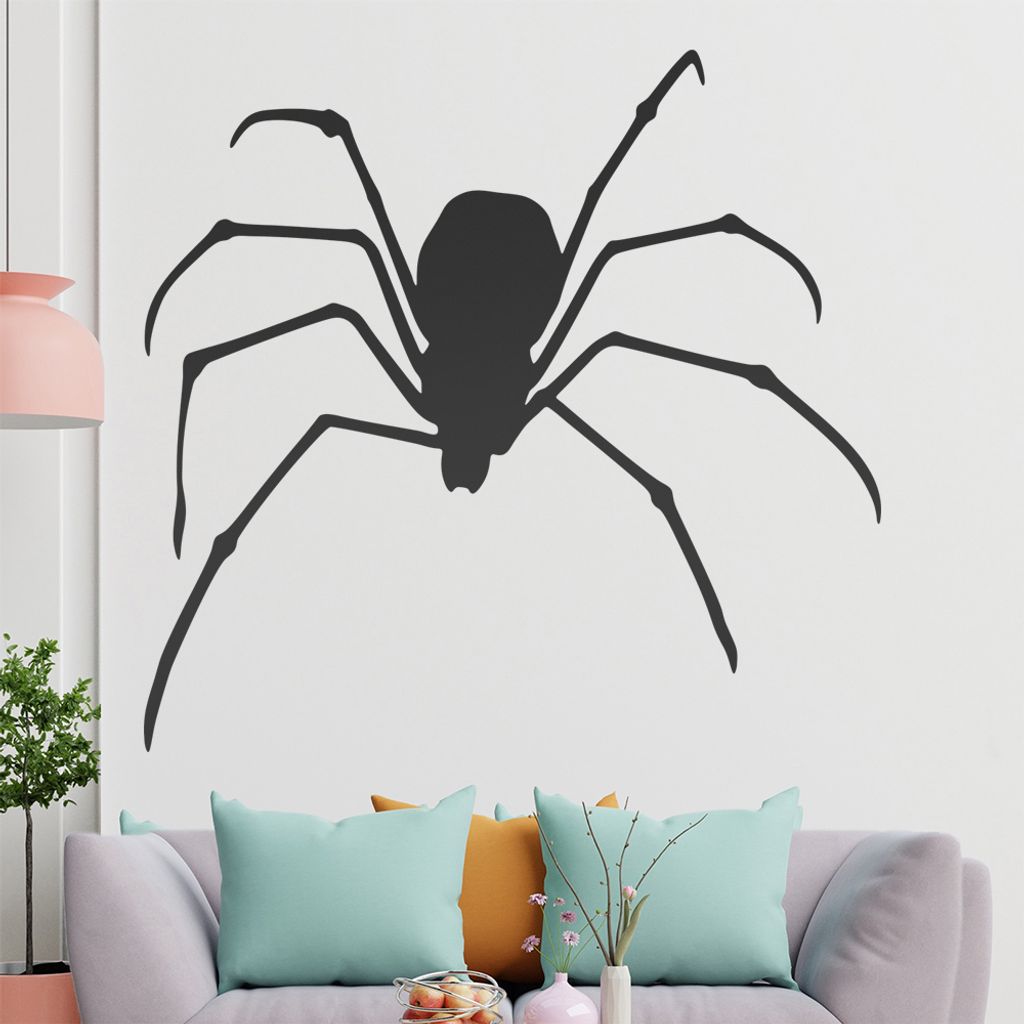 KIWISTAR Spinne - Spinnweben Vogelspinne Zecke Kanker Wandtattoo in 6 Größen - Wandaufkleber Wall Sticker - Dekoration, Küche, Wohnzimmer, Schla...
