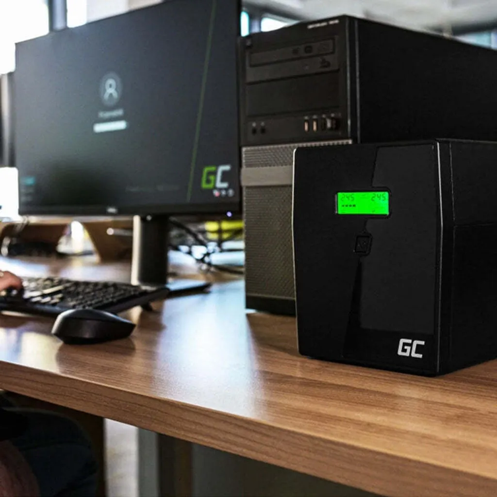Onduleur pour PC et Télétravail Green Cell 800VA UPS02 Line-Interactive - 9