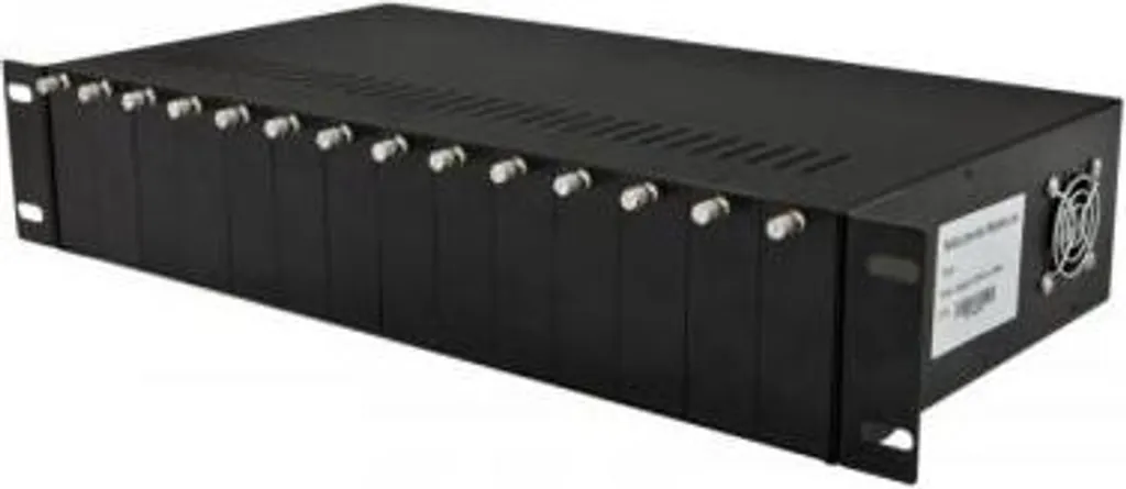 Baie de Brassage 19" pour 14 Convertisseurs de Médias ALL-MCS014