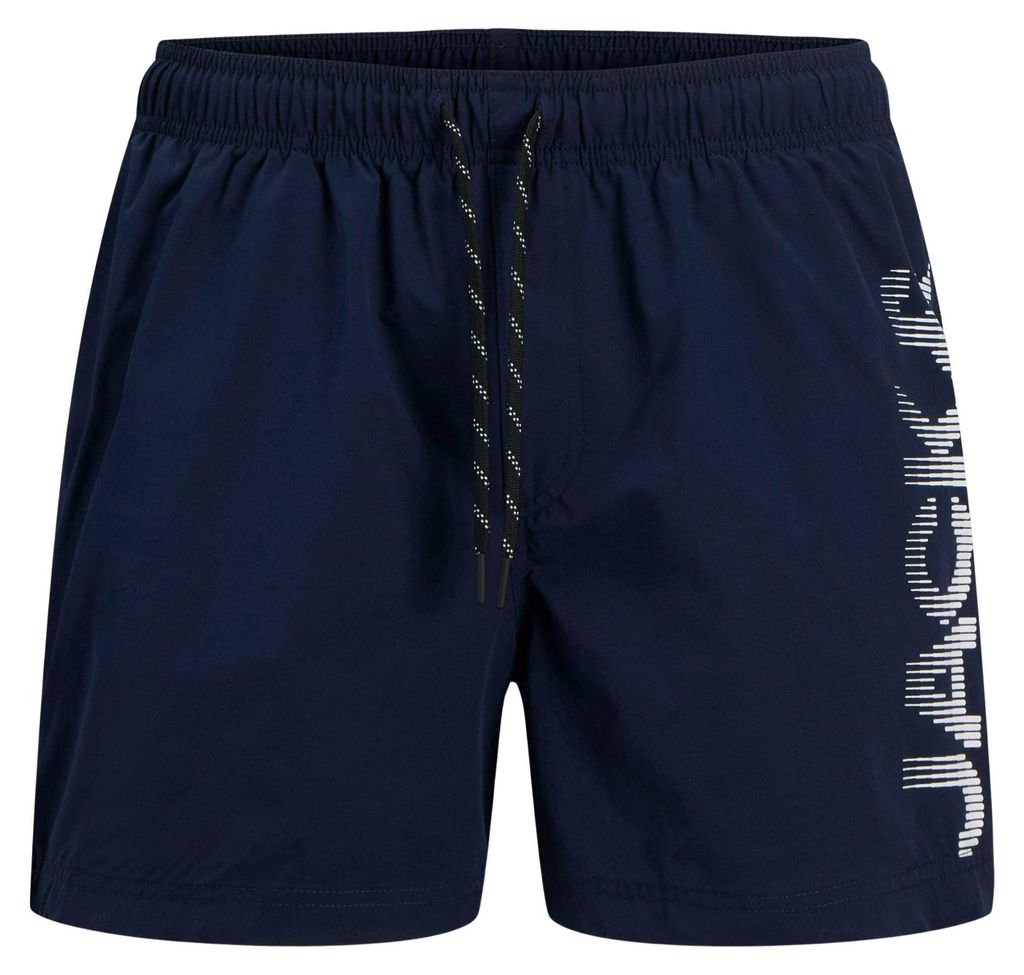 Jack & Jones Herren Badeshorts Beachwear Badehose JPSTMAUI, Farbe:Dunkelblau, Artikel:-navy blazer, Größe:S