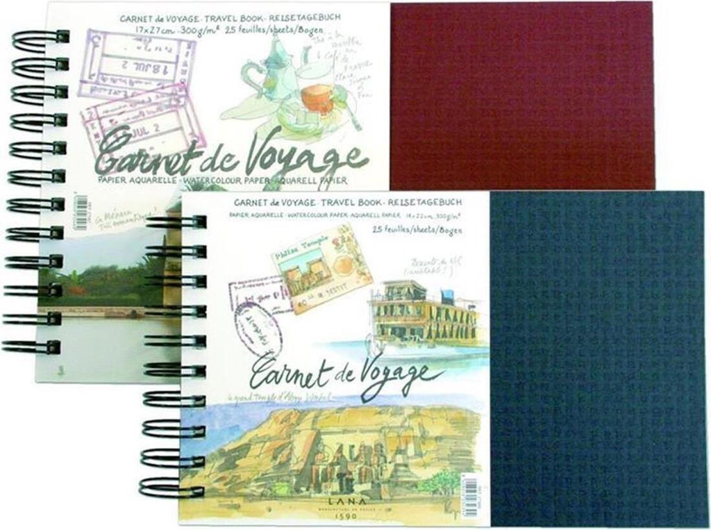Lana Carnet de Voyage - 300 g/m² - 17 x 27 cm - 25 Blatt