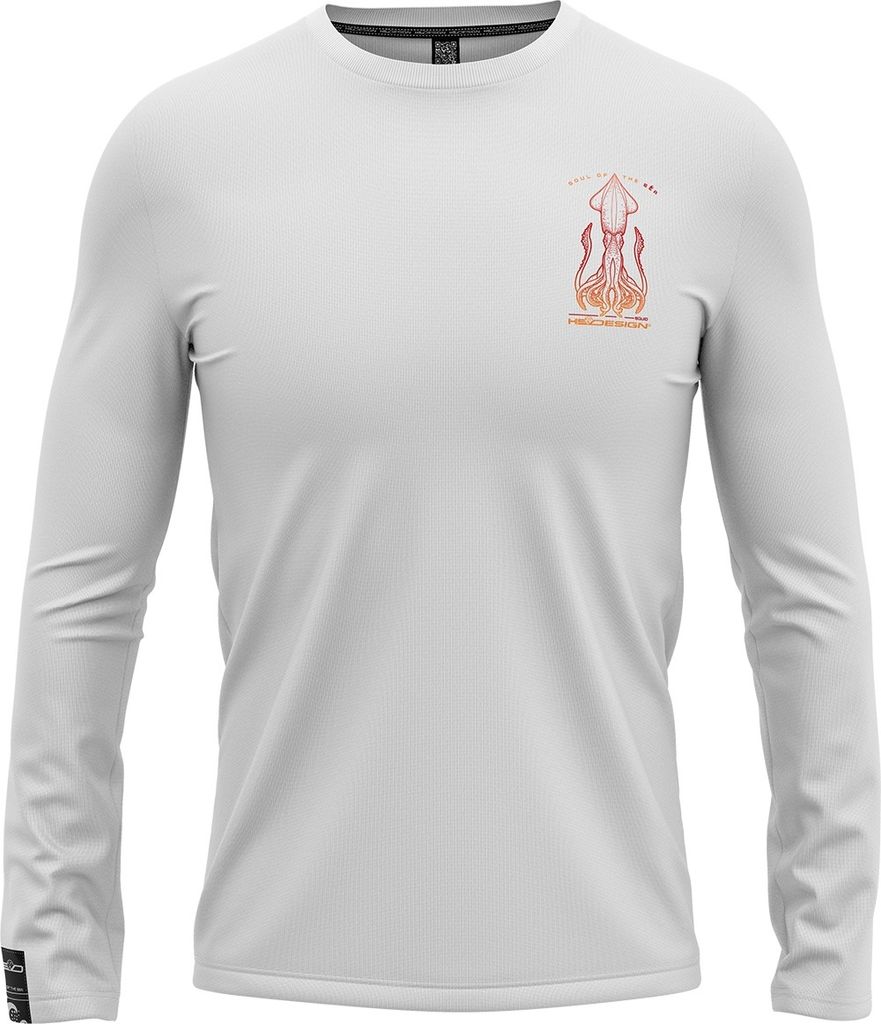 HOTSPOT DESIGN T-shirt SQUID long sleeves, XL, grau-mehrfarbig, 010005104