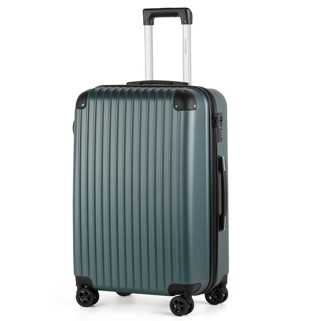 Hartschalen-Trolley Handgepäck Koffer ABS Hartschale Trolley Business-Koffer, Verstärkte Ecken, sicheres 3-stelliges Zahlenschloss 56/66/76cm