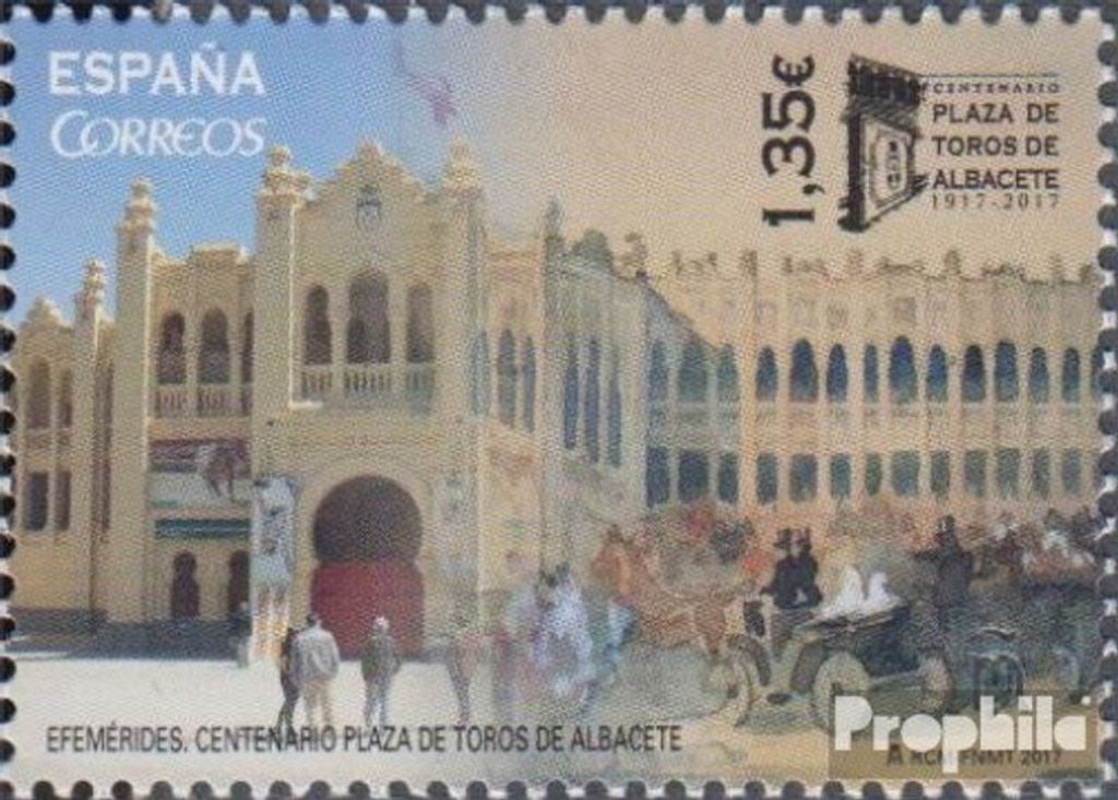 Briefmarken Spanien 2017 Mi 5208 (kompl.Ausg.) postfrisch Stierkampfarena