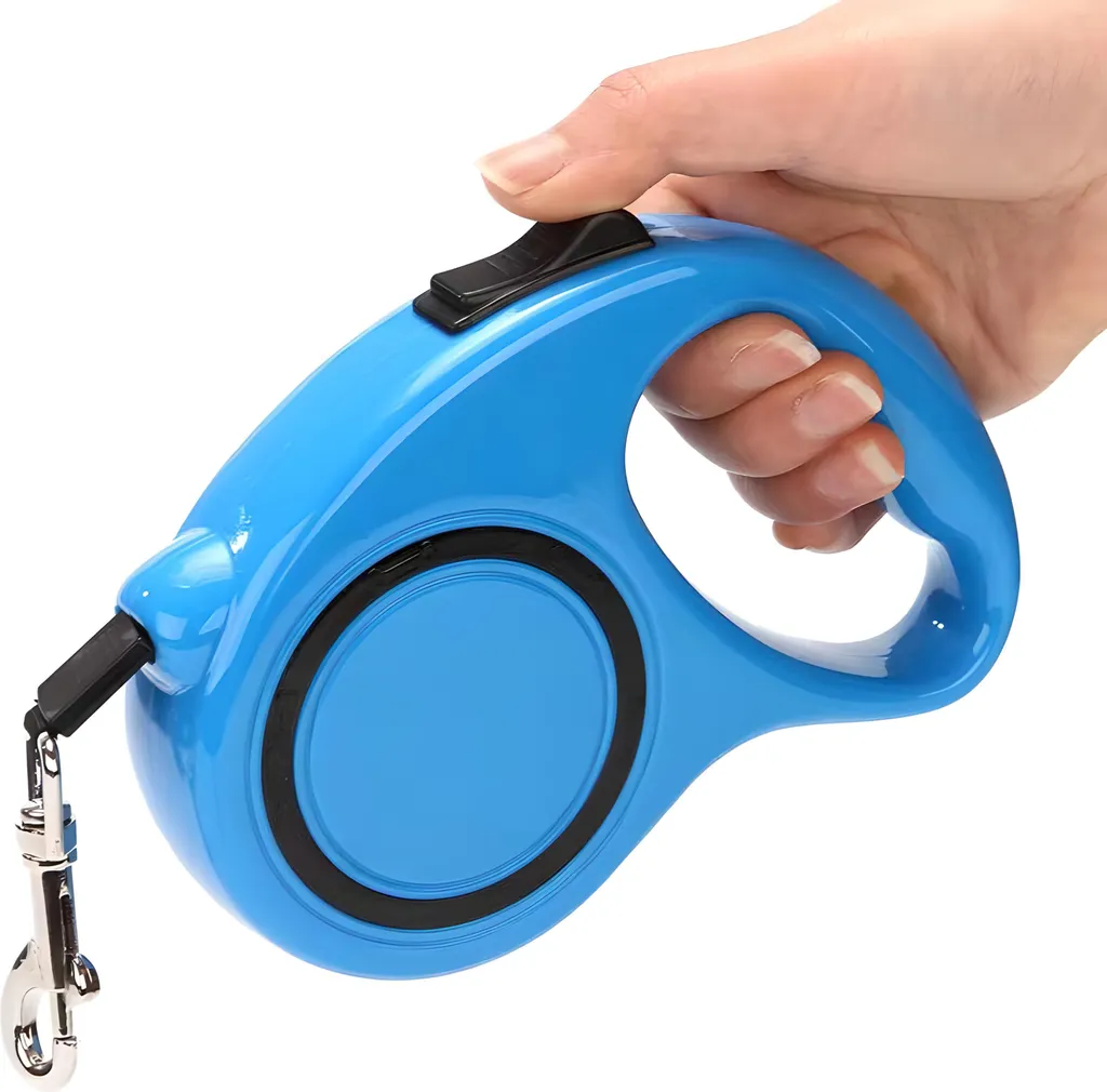 Laisse enrouleur pour chien de 5 mètres - Modèle robuste à sangle ajustable