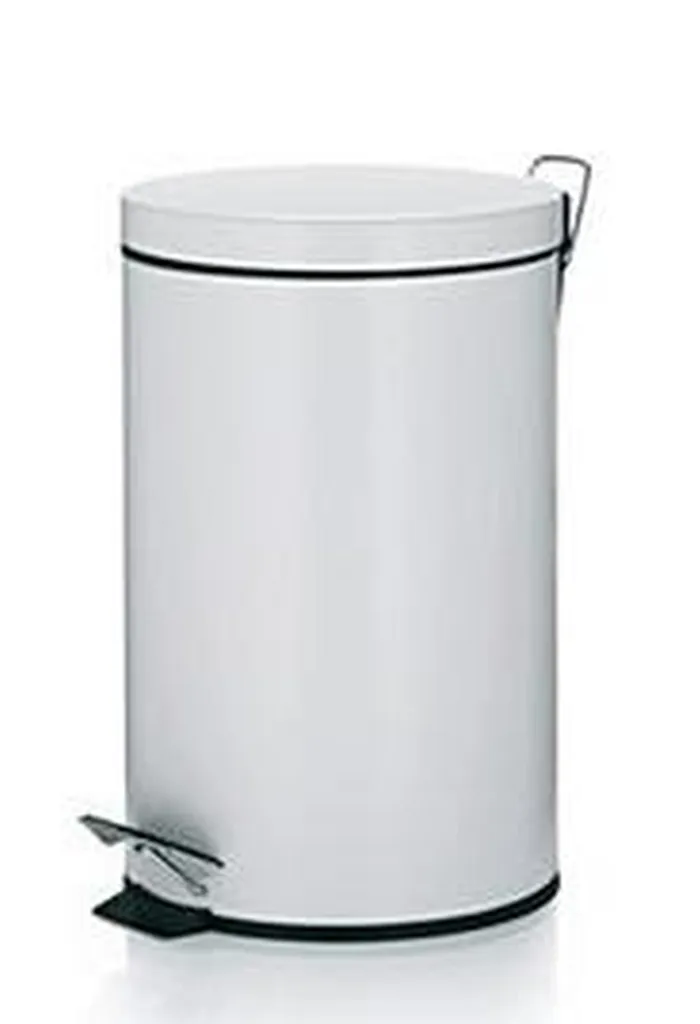 Petite Poubelle de Cuisine 12L Blanche Silencieuse Kela Cornell 10929