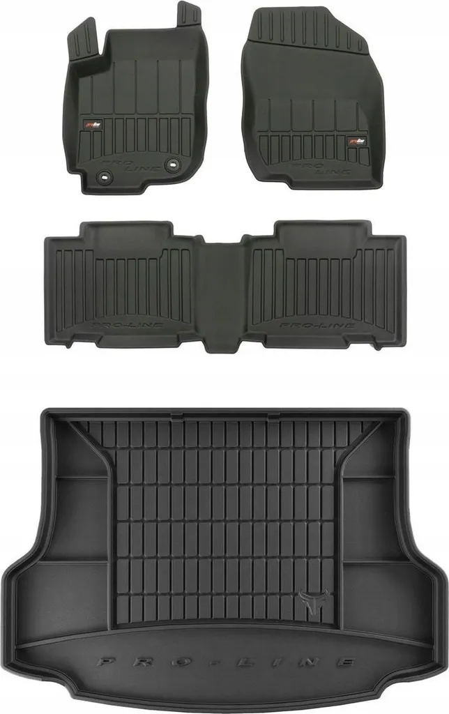 SET di tappetini in gomma 3D Toyota RAV4 4 2013-2019