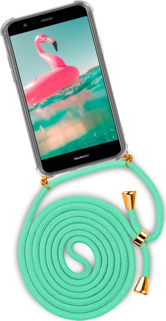 TWIST-Case + TWIST-Cord für Huawei P10 Lite, Farbe:Icy Mint (Gold)