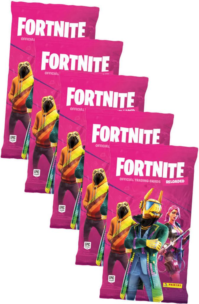 Fortnite Trading Cards Reloaded Serie 2 (2020) Sammelkarten - 5 Booster