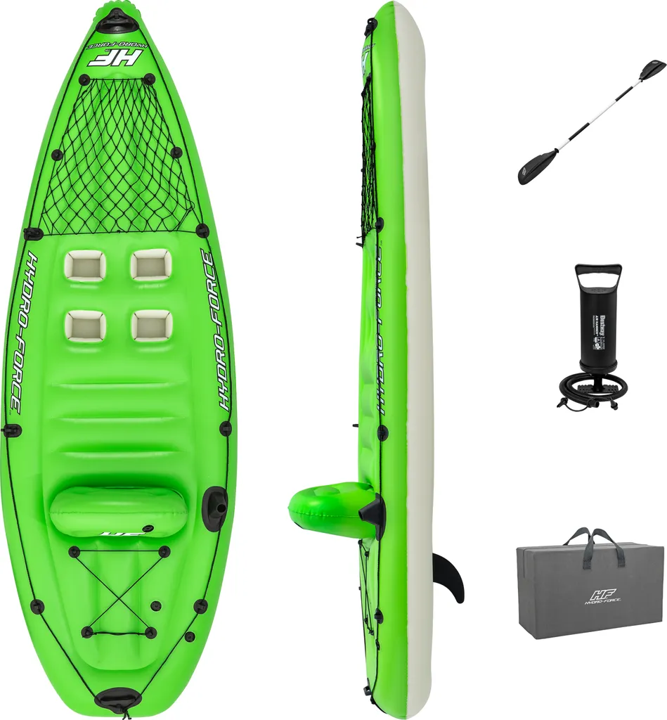 Bateau de pêche gonflable monoplace avec rames Hydro-Force 270cm