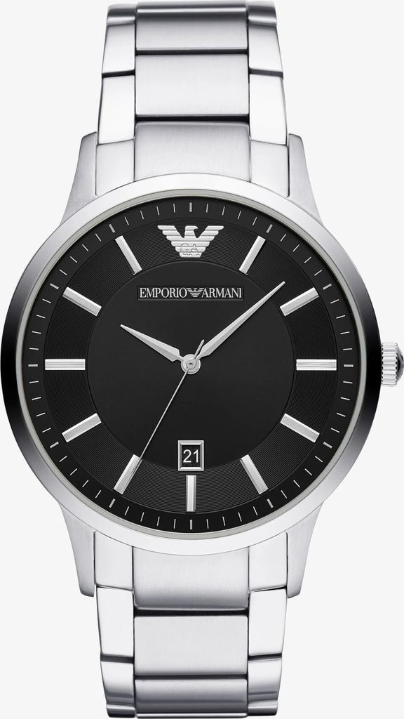 Emporio Armani AR11181 Uhr Herrenuhr Edelstahl Datum silber