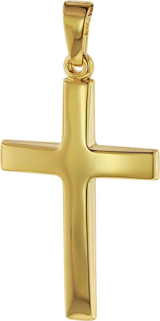 trendor 75095 Kreuz-Anhänger Gold 750 (18 Karat) 32 x 17 mm