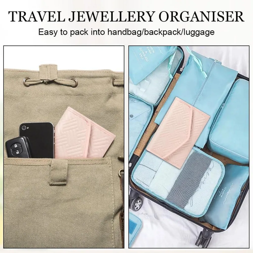 Organizer Gioielli Aucuu Viaggio: Design Sottile e Sicurezza Vellutata - 5