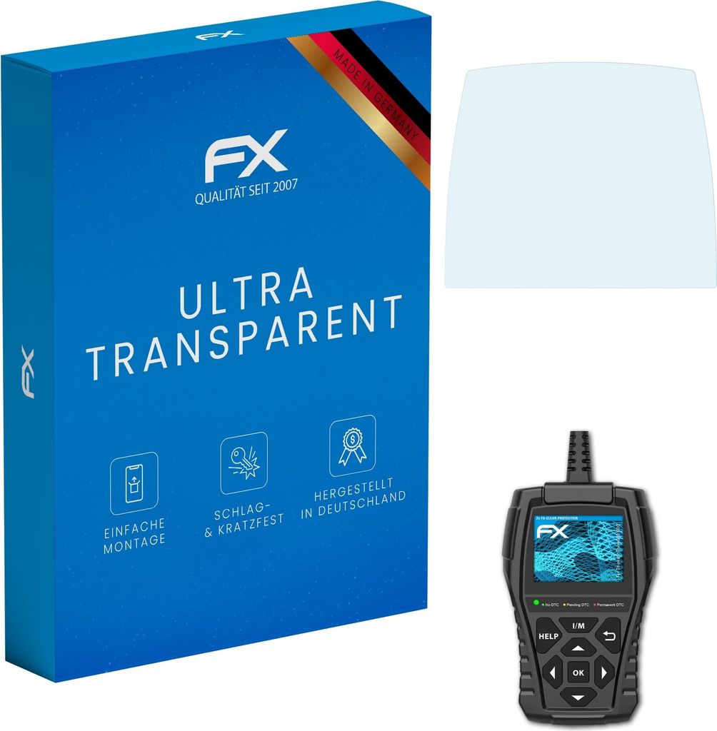 atFoliX FX-Clear 2x Schutzfolie kompatibel mit Thinkcar ThinkOBD 500 Displayschutzfolie