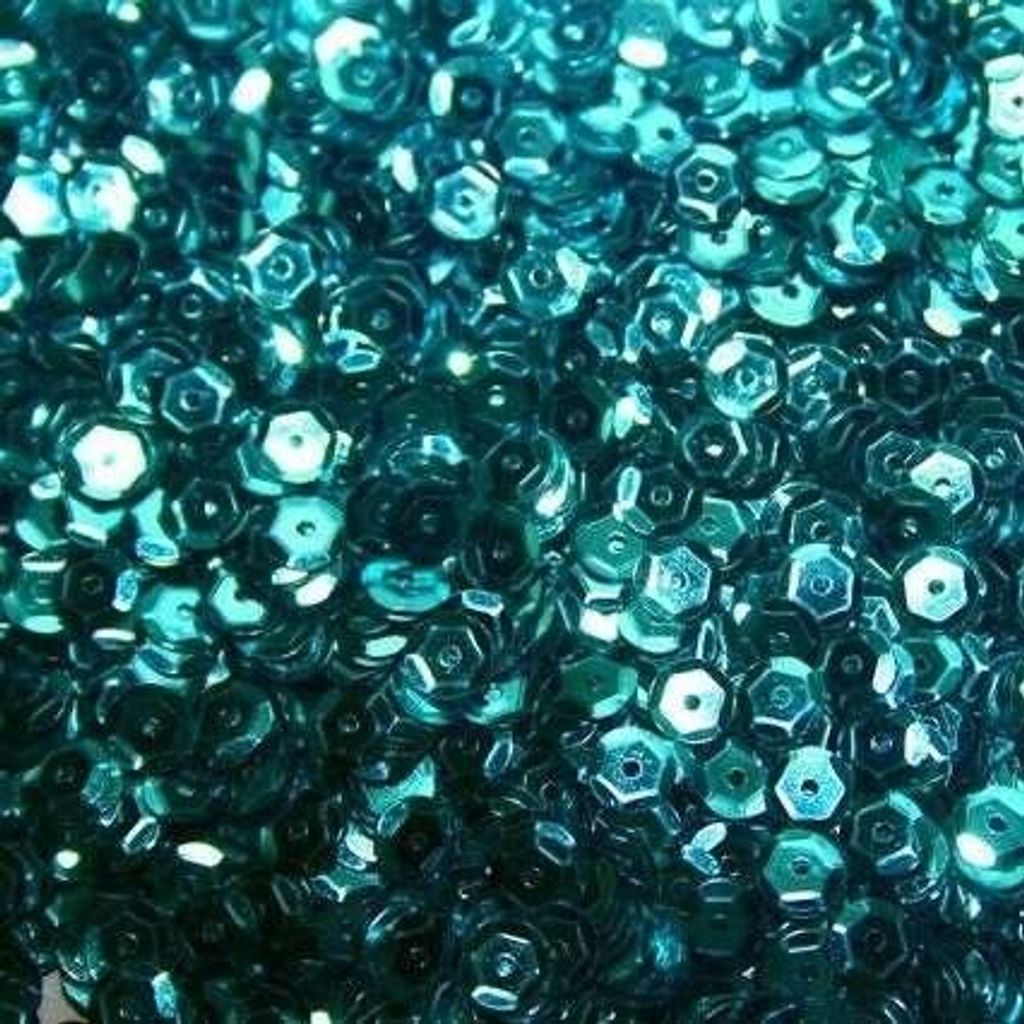 Gebrochene sechseckige Pailletten, 6 mm, 12 Gramm