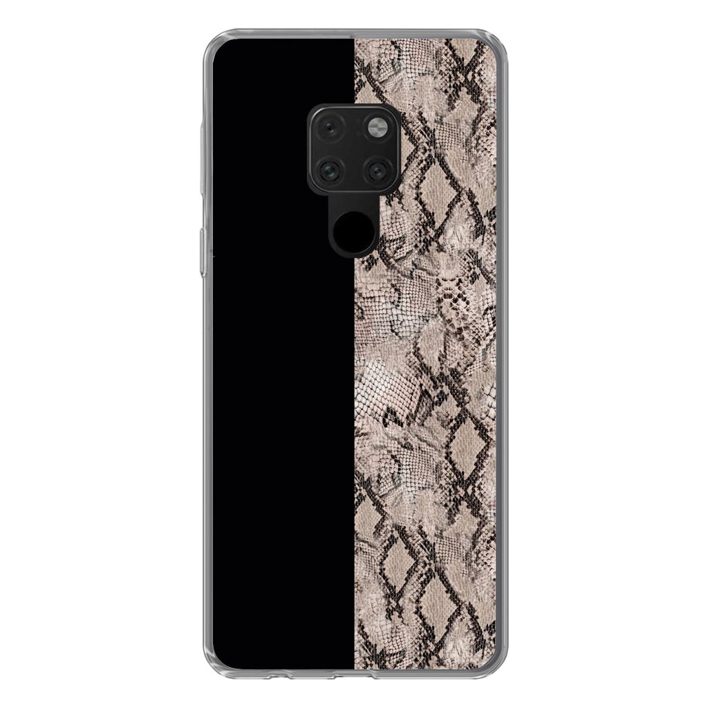 MuchoWow Handyhülle Schutzhülle Hülle für Huawei P40 Lite Schlangen - Design - Reptilien Silikon Softcase Handy Hülle - Handy