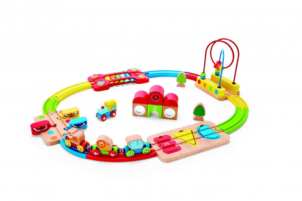 Hape RAINBOW PUZZLE RAILWAY, 1,5 rok / roky Obrázok produktu 