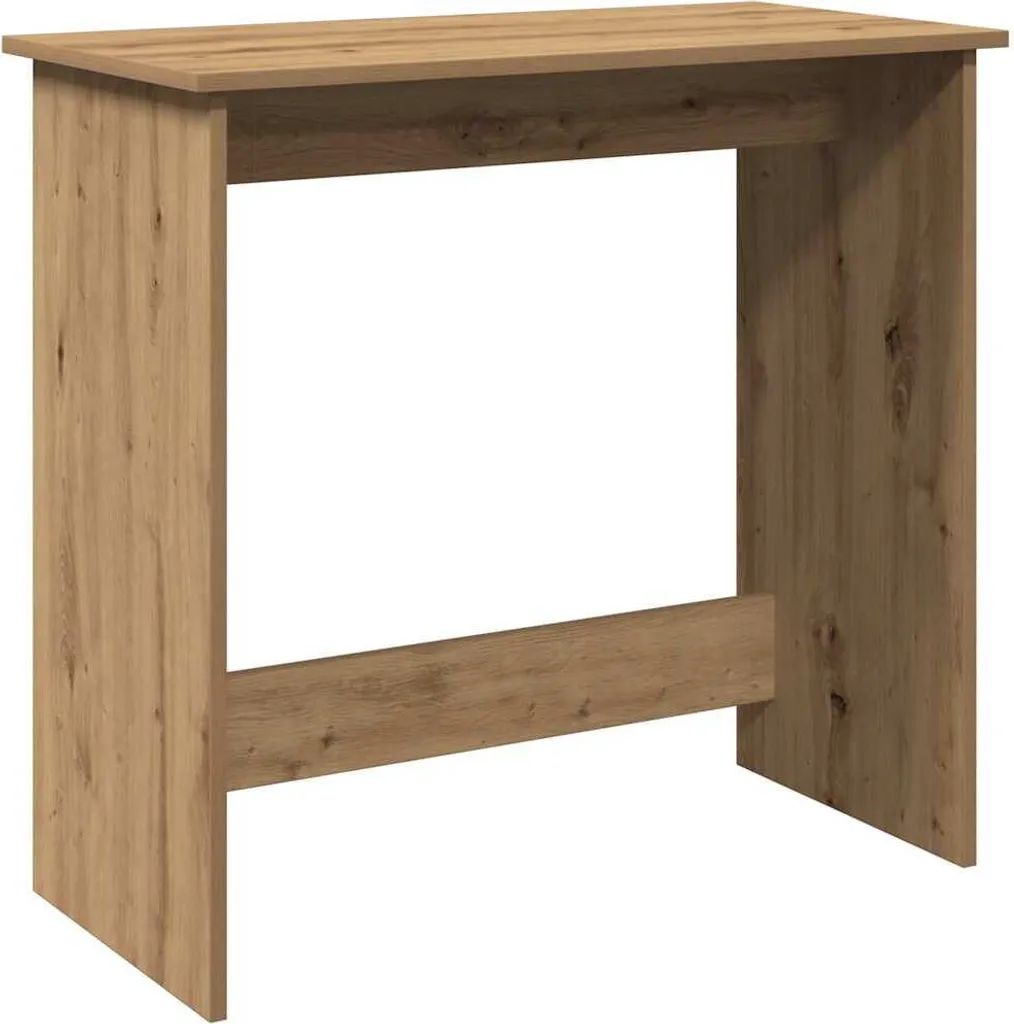 Scrivania Artigianale Rovere 80x40x75 cm | Scrittoio Compatto Salvaspazio