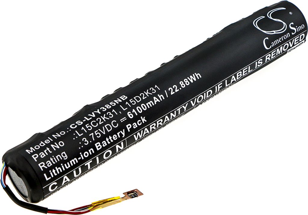 TECHTEK Laptop Akkus Kompatibel mit [Lenovo] Yoga Tablet 3, YT3-850F, YT3-850M Ersetzt L15C2K31, für L15D2K31