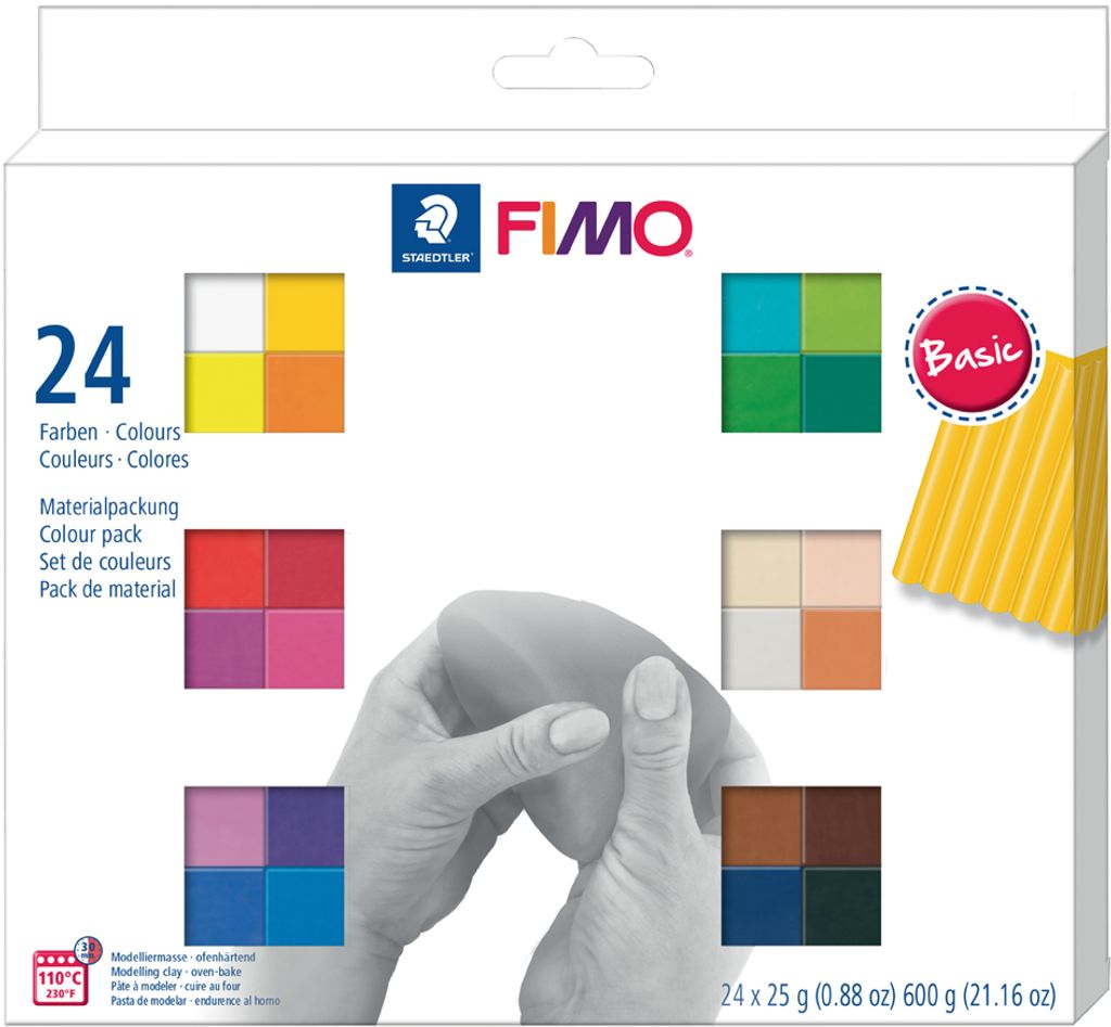 46 Farben Polymer Ton Kits Fimo Ofen Clay Modellierung Knete Modelliermasse Set 