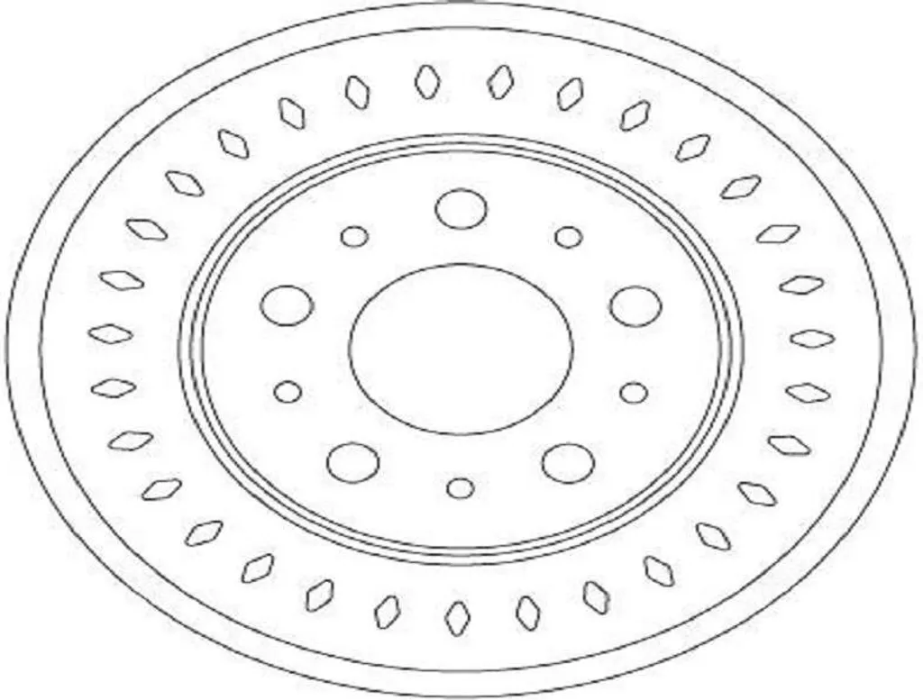2x Disques de Frein TRW DF6925S pour OPEL Movano C Plateau U9 80mm
