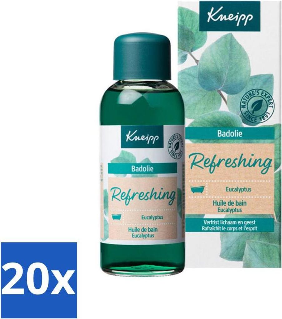 Kneipp - Badeöl - Minze-Eukalyptus - 100 ml - Vorteilspack - 20 Stücke
