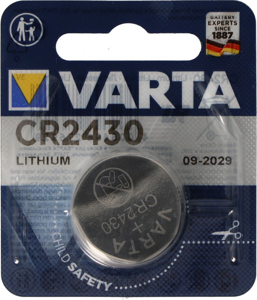 1x batéria Varta CR2430 3V lítiová minca Maloobchodný Obrázok produktu 1