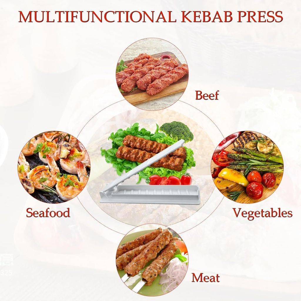 Kebab Presse - Manuelle Grillspießform 29x12cm