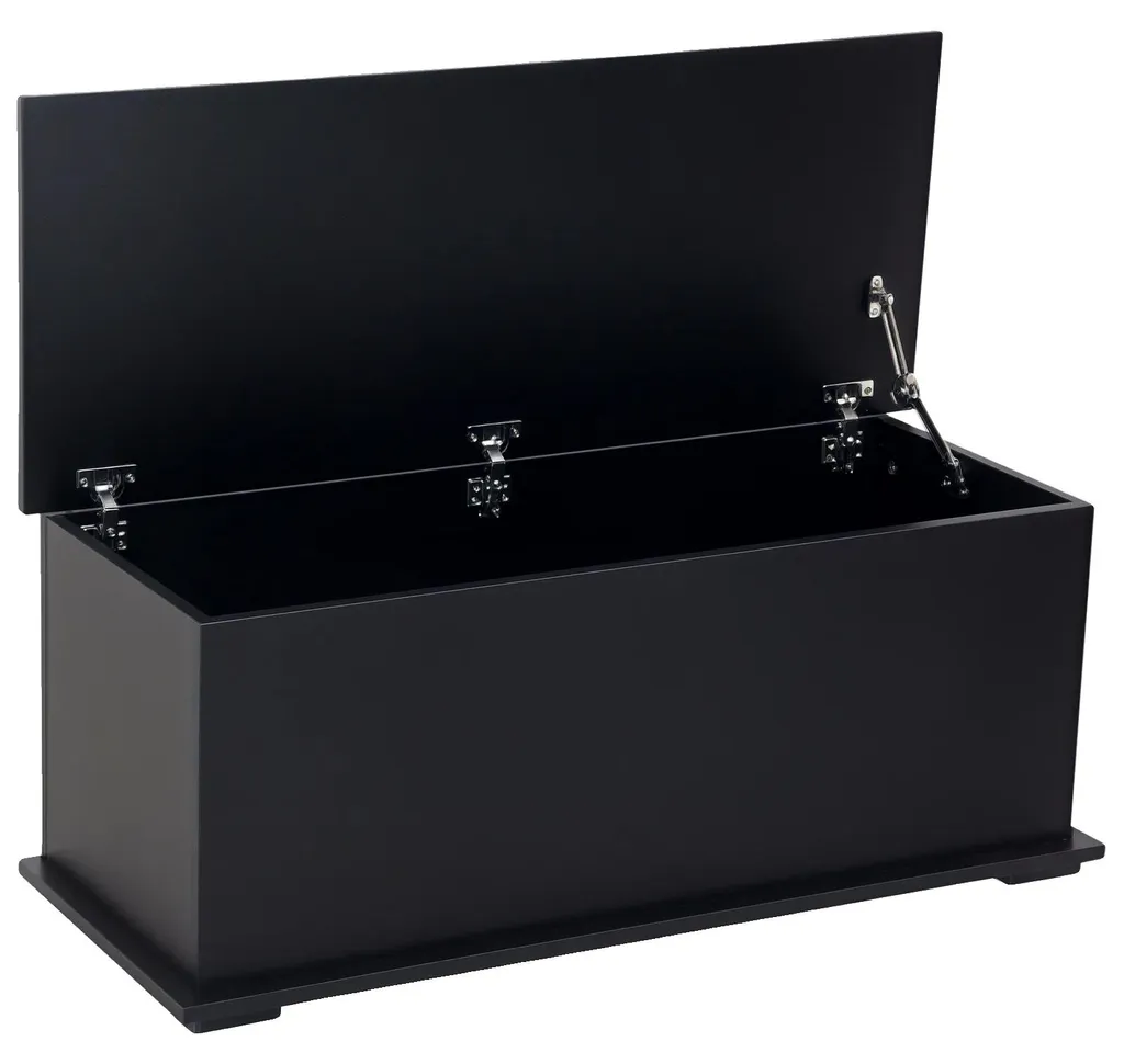 Coffre de rangement bois mélaminé 100 x 40 x 40 cm, charge max 60 kg