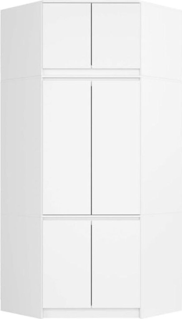 BDW Armoire d'angle de chambre à coucher avec rallonge, 6 Image du produit 