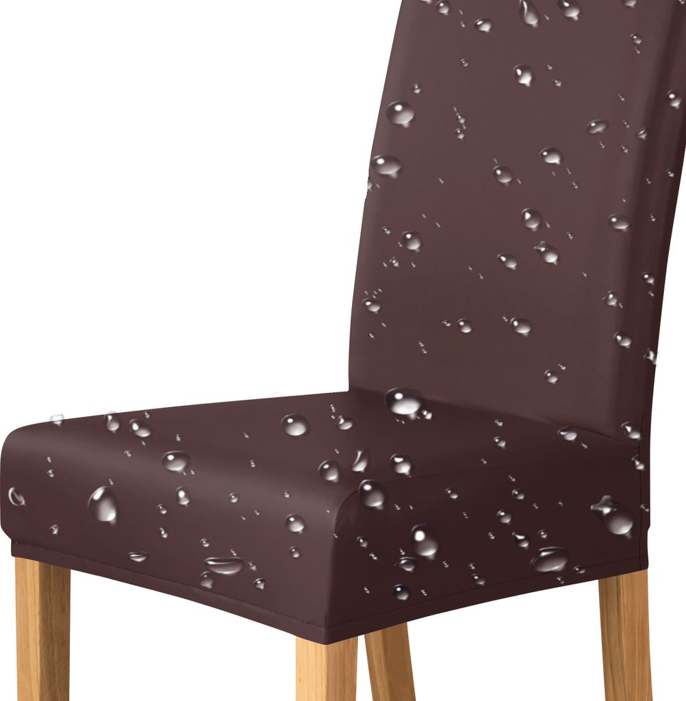 BESTCOVERS 100% Wasserdicht und öldicht Kunstleder Leder Polyurethan Stuhlbezug Stuhlhusse Stretch Universell