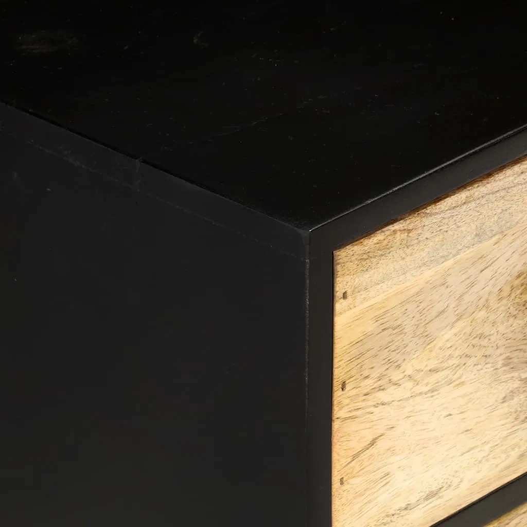 Buffet bois de manguier 110 cm pour ranger sans encombrer le salon - 7