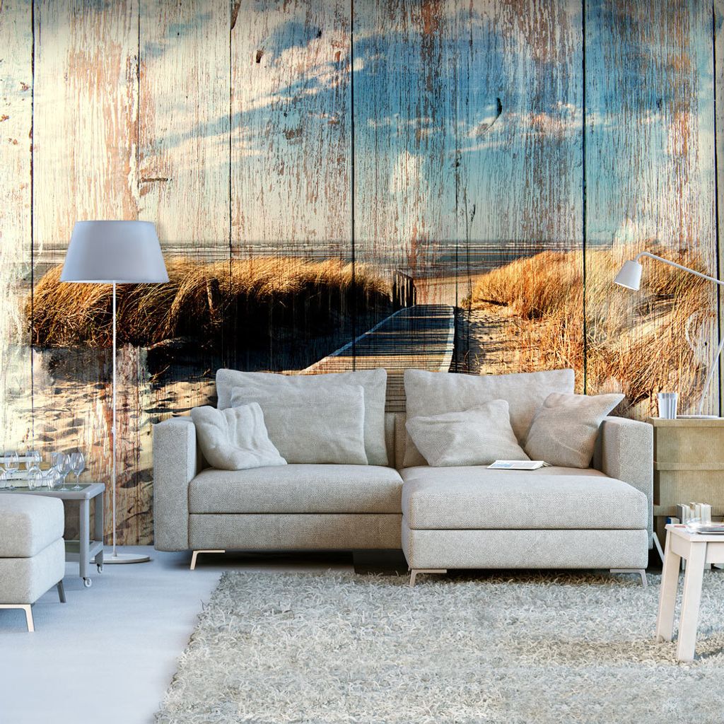 Basera Selbstklebende Fototapete Holzmotiv c-C-0055-a-d, mit UV-Schutz, 294x210 cm