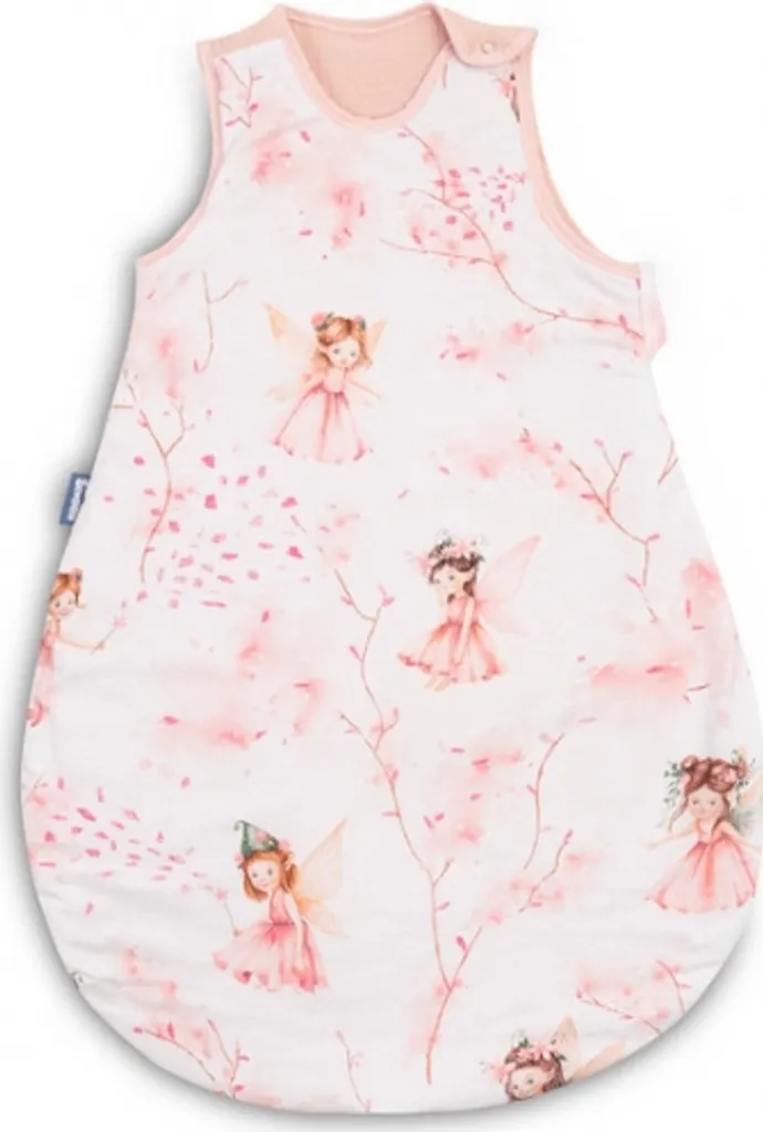 Gigoteuse anti-transpiration en mousseline rose Fée Emma 47x70cm S