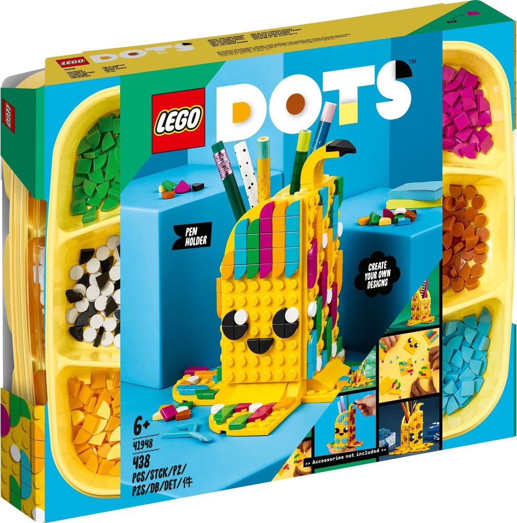 Piórnik bananowy LEGO 41948 DOTS, kreatywny zestaw do Zdjęcie produktu 