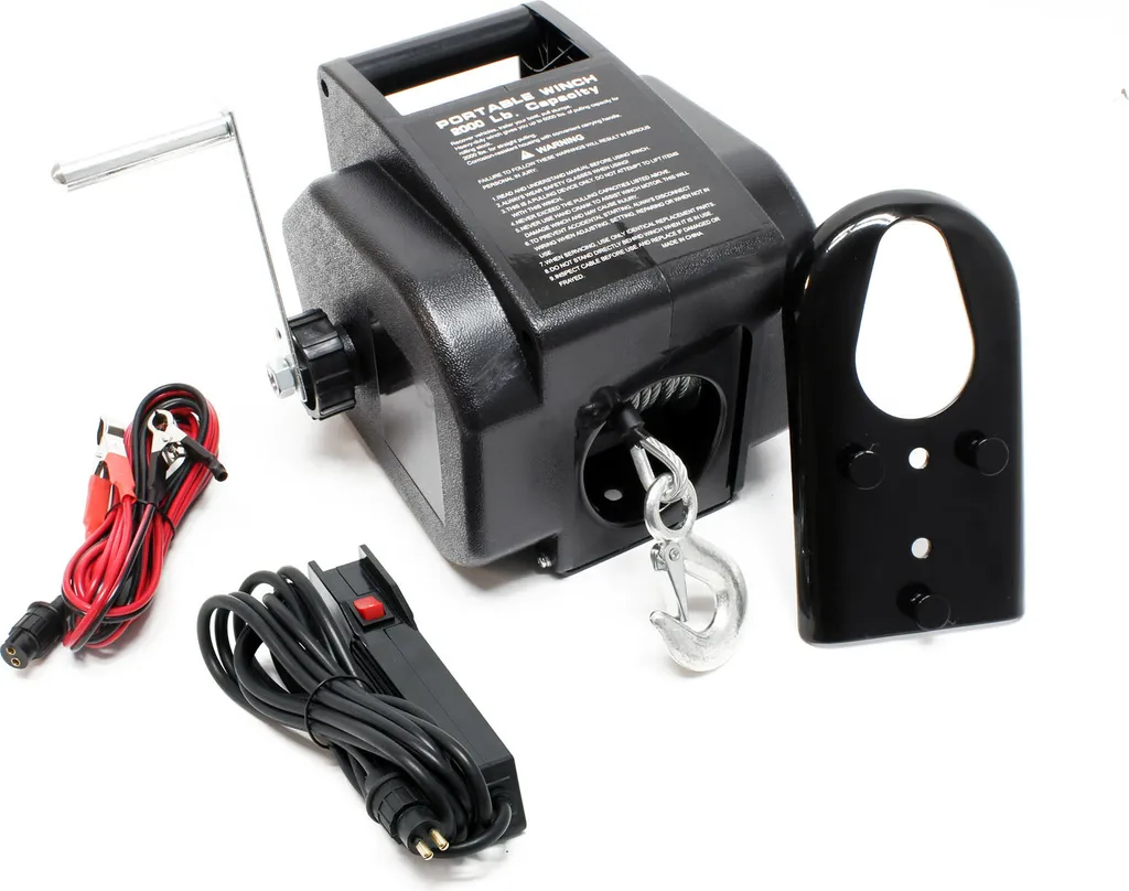 Treuil de Remorquage Électrique 12V pour Bateau et Halage de Charge Lourde