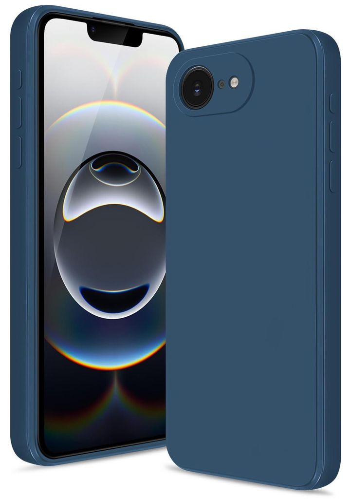 iPhone 17e / 16e Hülle, Flüssig Silikon Handyhülle Stoßfest Kratzfest Schutzhülle für iPhone 17e / iPhone 16e Blau