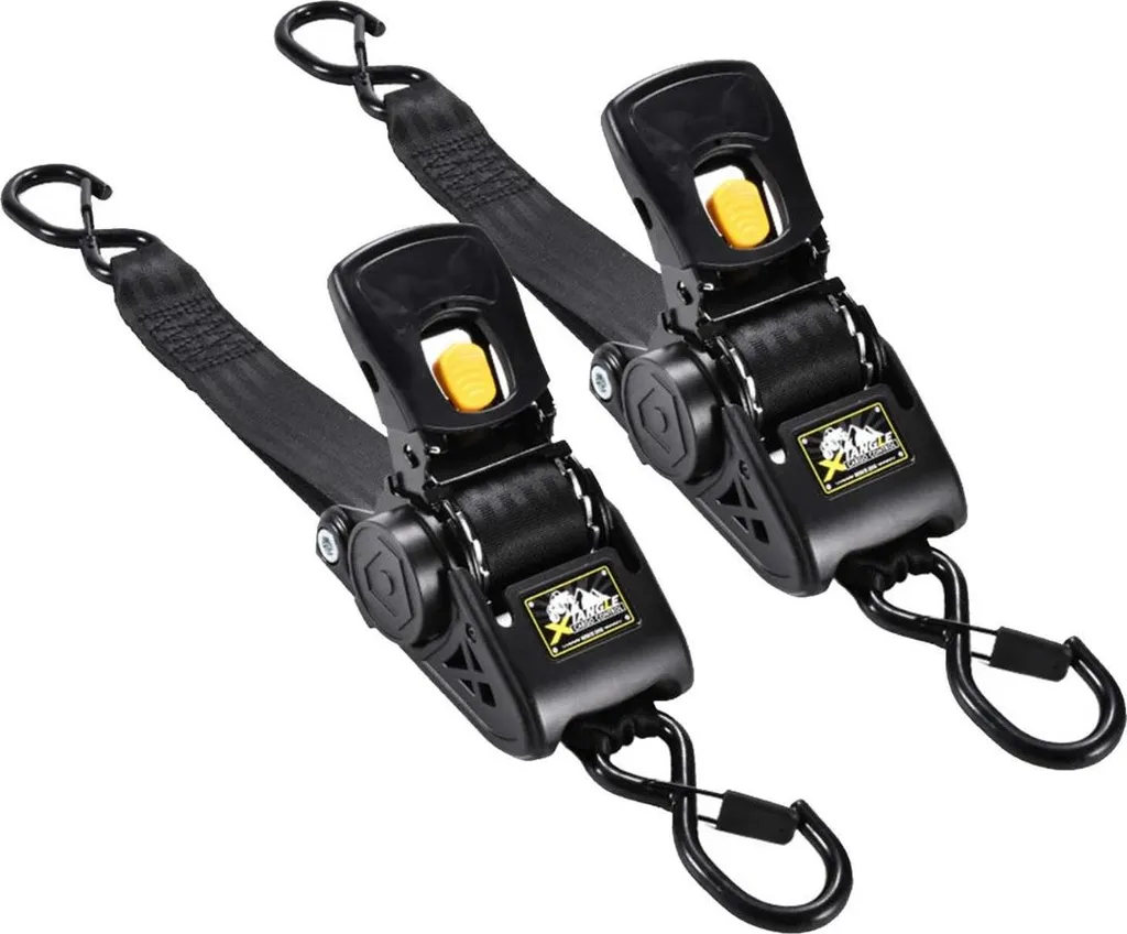 Sangle Arrimage sans Nœud Auto-rétractable 5cm Lot de 2 Pratique