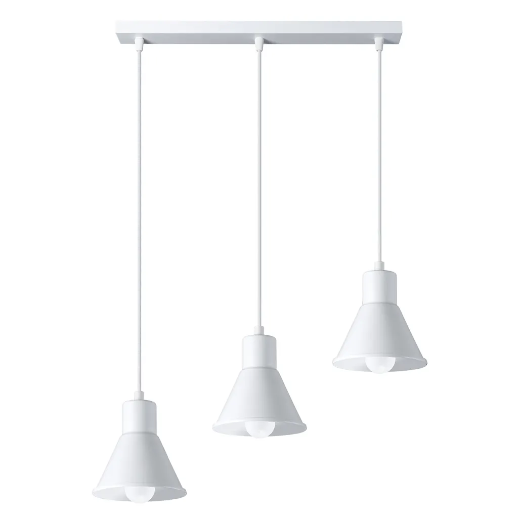 Luminaire E27 TALEJA 3 Blanc : Solution d'Éclairage pour Grand Salon