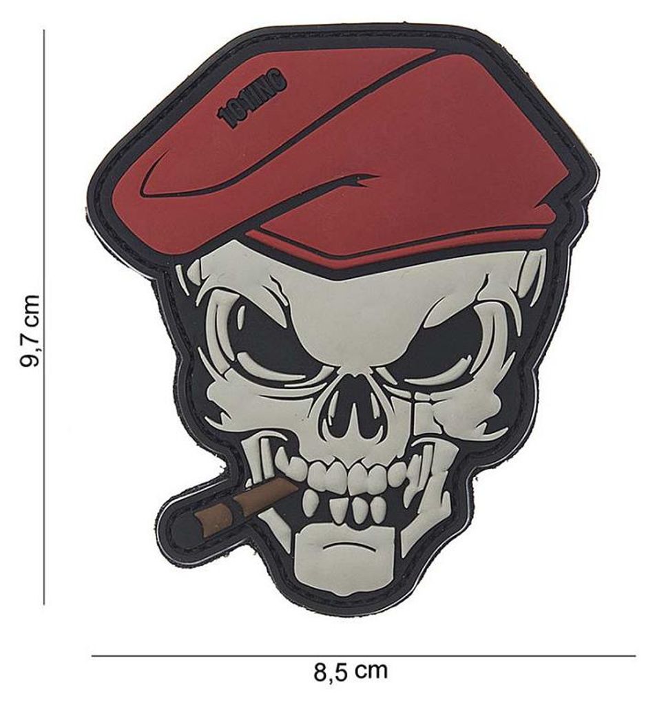 Patch 3D PVC Skull Sigar