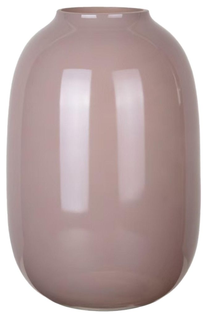 Mega Collections Blumenvase Oval Beauty - taupe - Glas - D19 x H30 cm
