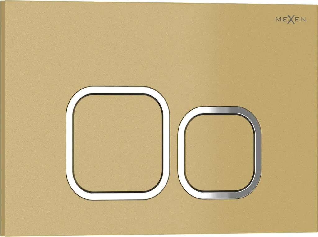 Placca di Comando WC Mexen Tex 03 Oro 6103-06 | Minimal Design