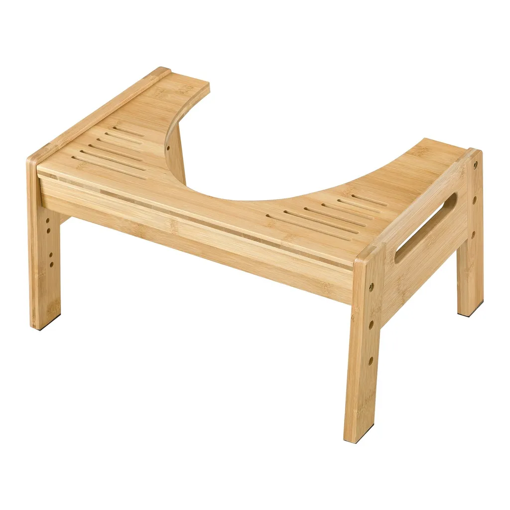 Tabouret de toilette Daisha anti-constipation - Bambou Wood Naturel