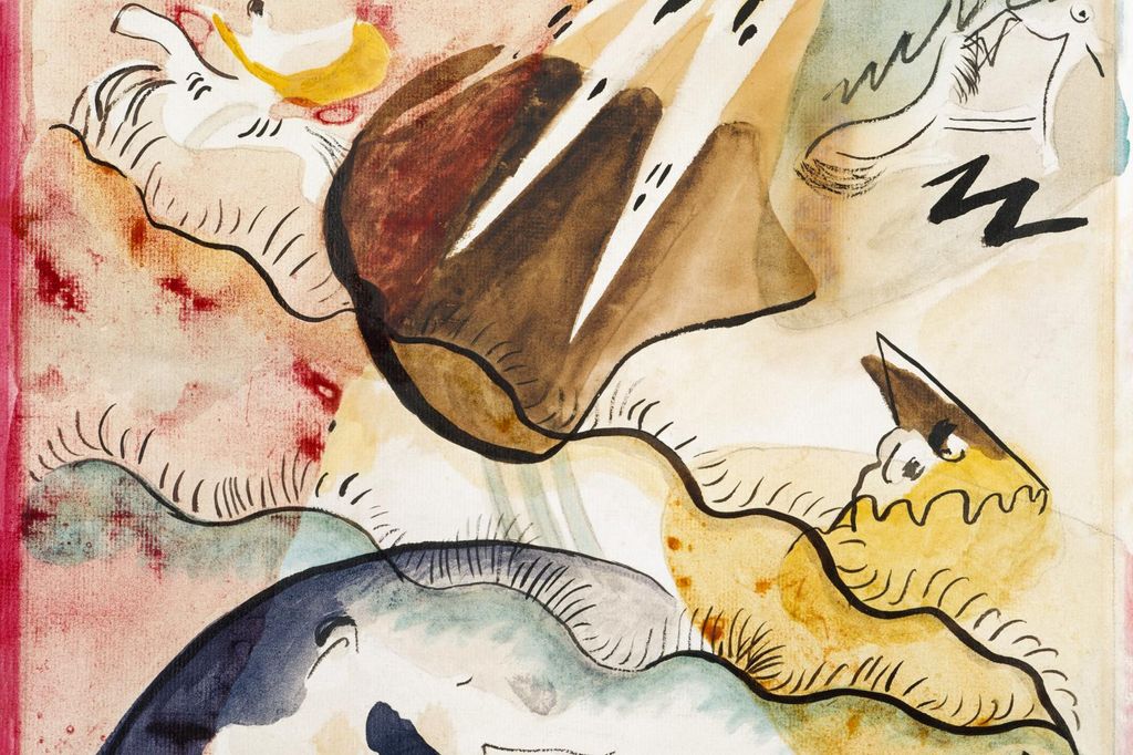 Plakat 30x20cm Regenlandschaft, Wassily Kandinsky Vintage für das Wohnzimmer
