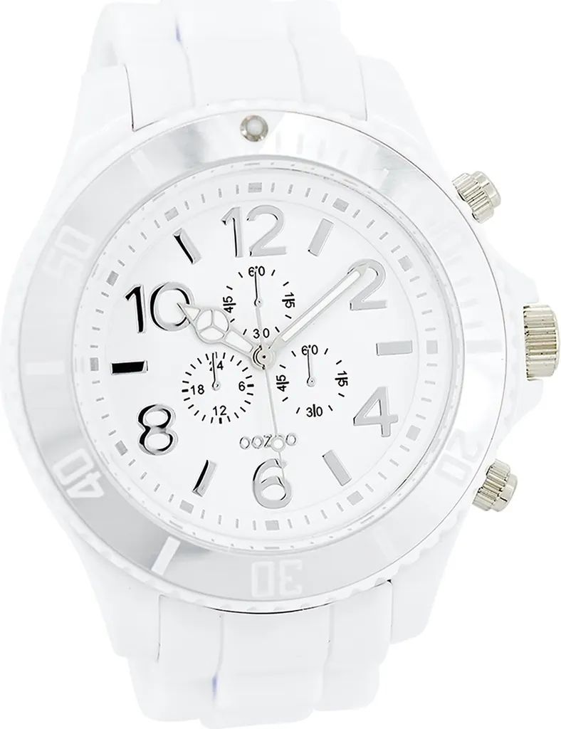 Montre analogique à quartz Oozoo pour hommes blanc Timepieces D2UOC4820A