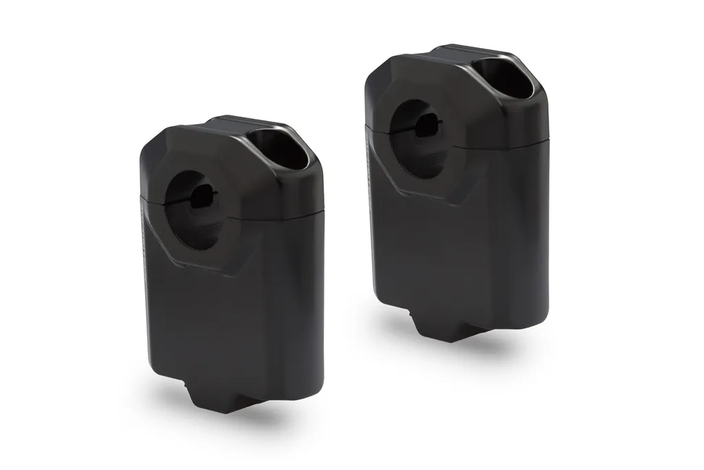 Réhausse de guidon SW-MOTECH Ø 22 mm noir H=50 mm pour moto de route