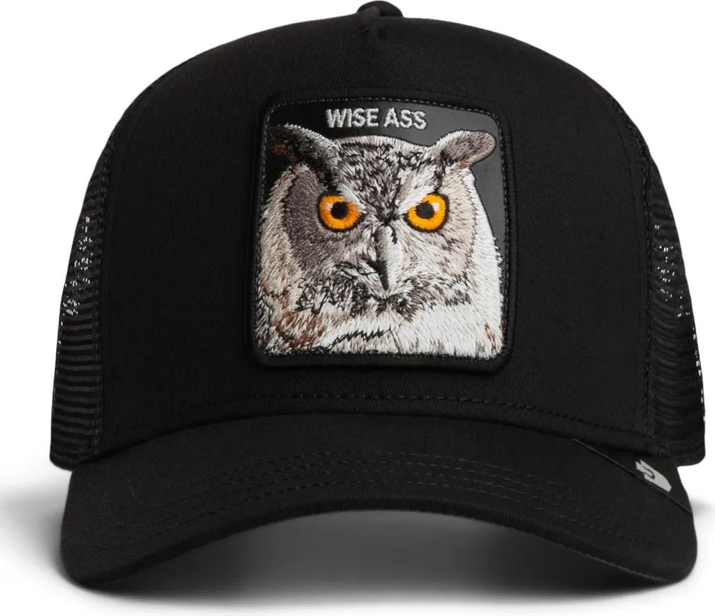 Casquette Goorin Bros Trucker Wise Ass Void - Casquette noire unie réglable