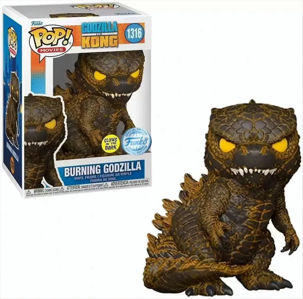 Funko POP 68238 Figurine Godzilla vs Kong Burning Godzilla Glow - 3
