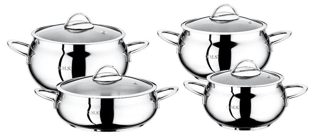 OMS Kochtopf Töpfe Suppentopf Universaltopf 18/10 Edelstahl Produktbild 
