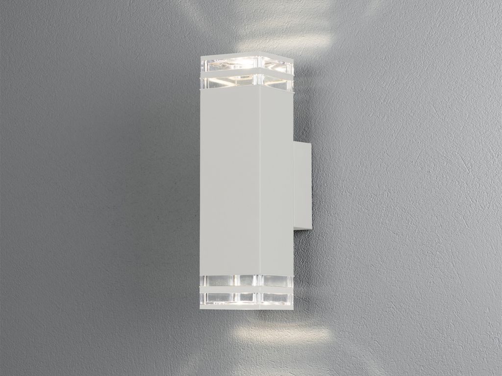LED Wandlampe für Außen & Innen Up and Down Fassadenbeleuchtung Treppenhaus 27cm